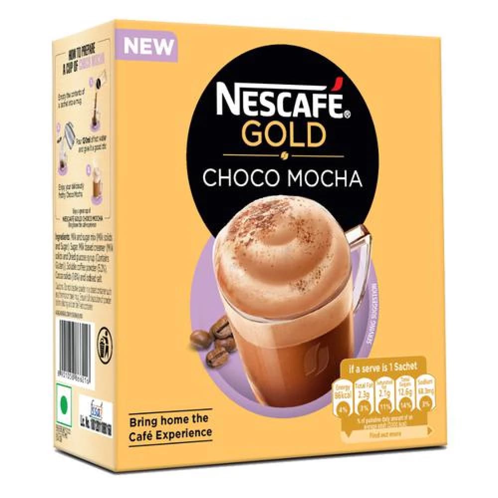 125 G 5 Sachets X 25 G Each Nescafe Gold Choco Mocha Instant Coffee Premix Rich In Aroma Flavour ShopIndianProductsa