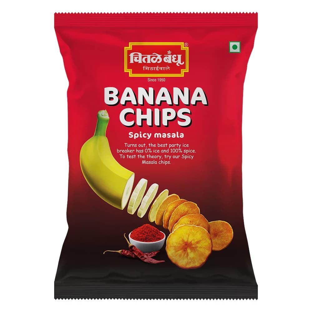 Chitale Bandhu Banana Chips Spicy Masala — 125 g