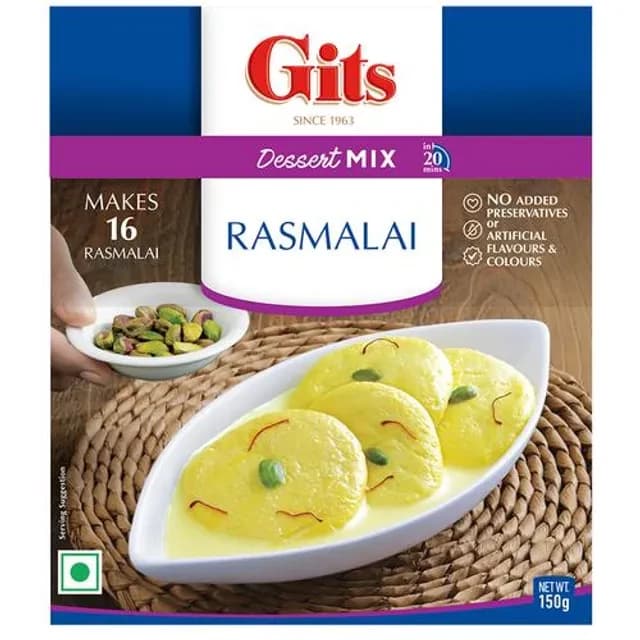 150 G Carton Gits Dessert Mix Rasmalai ShopIndianProductsa