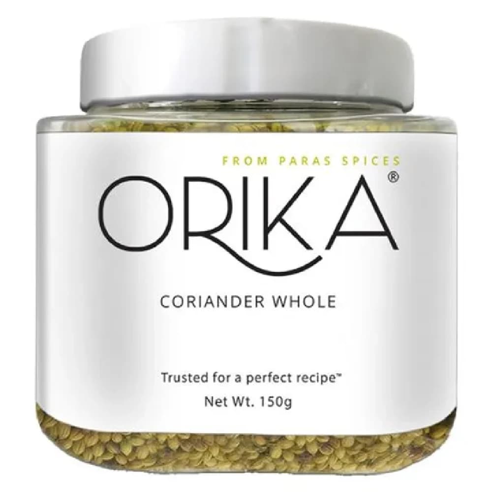150 G Pet Jar Orika Coriander Seeds Kottambari Beeja ShopIndianProductsa