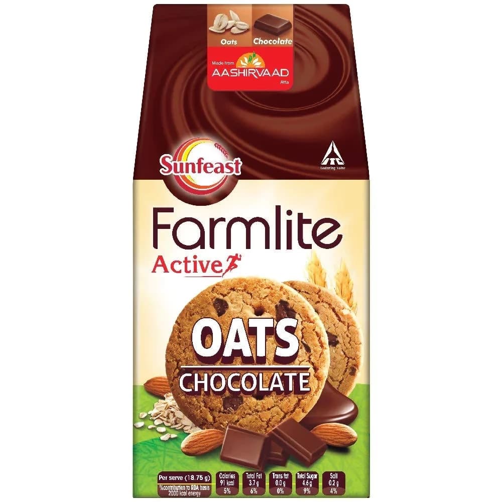 150 G Sunfeast Farmlite Active Oats And Chocolate Cookies ShopIndianProductsa