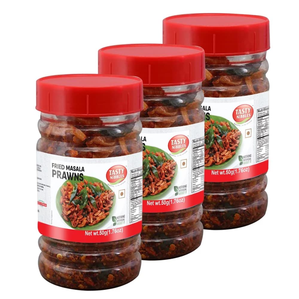 150 G Tasty Nibbles Fried Masala Prawns ShopIndianProductsa