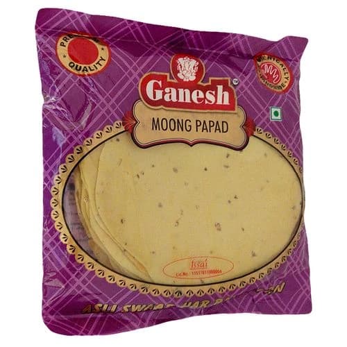 180 G Pouch Ganesh Papad Papad Moong ShopIndianProductsa