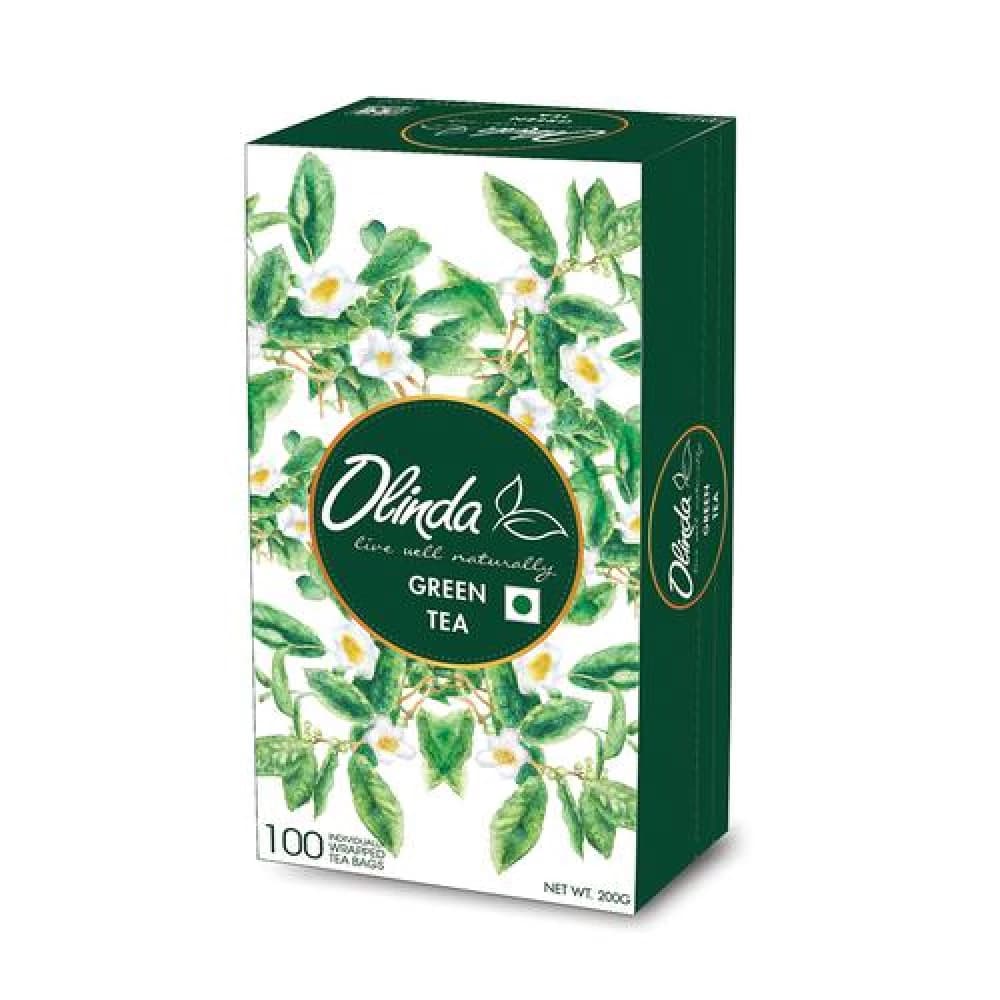 2 G 100 Teabags X 2 G Each Olinda Green Tea Natural Pure ShopIndianProductsa
