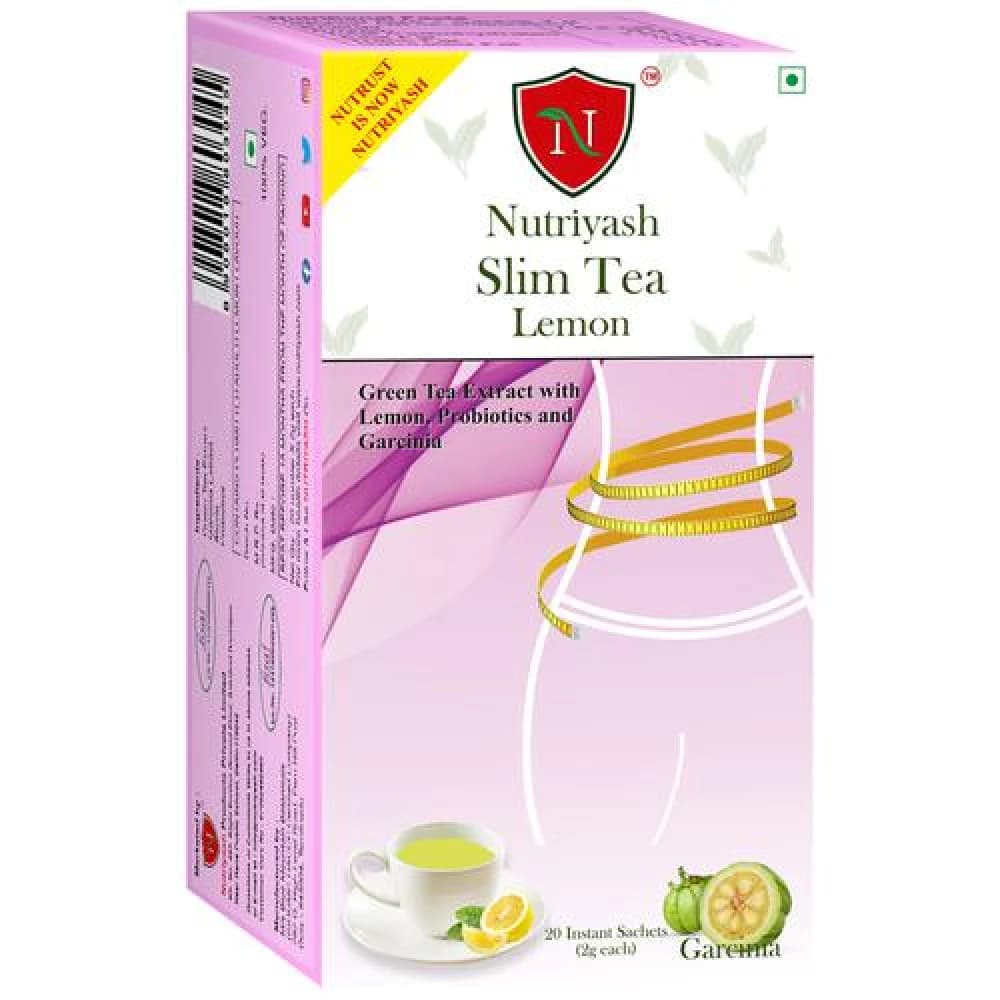 2 G 20 Sachets X 2 G Each Nutriyash Slim Tea Lemon ShopIndianProductsa