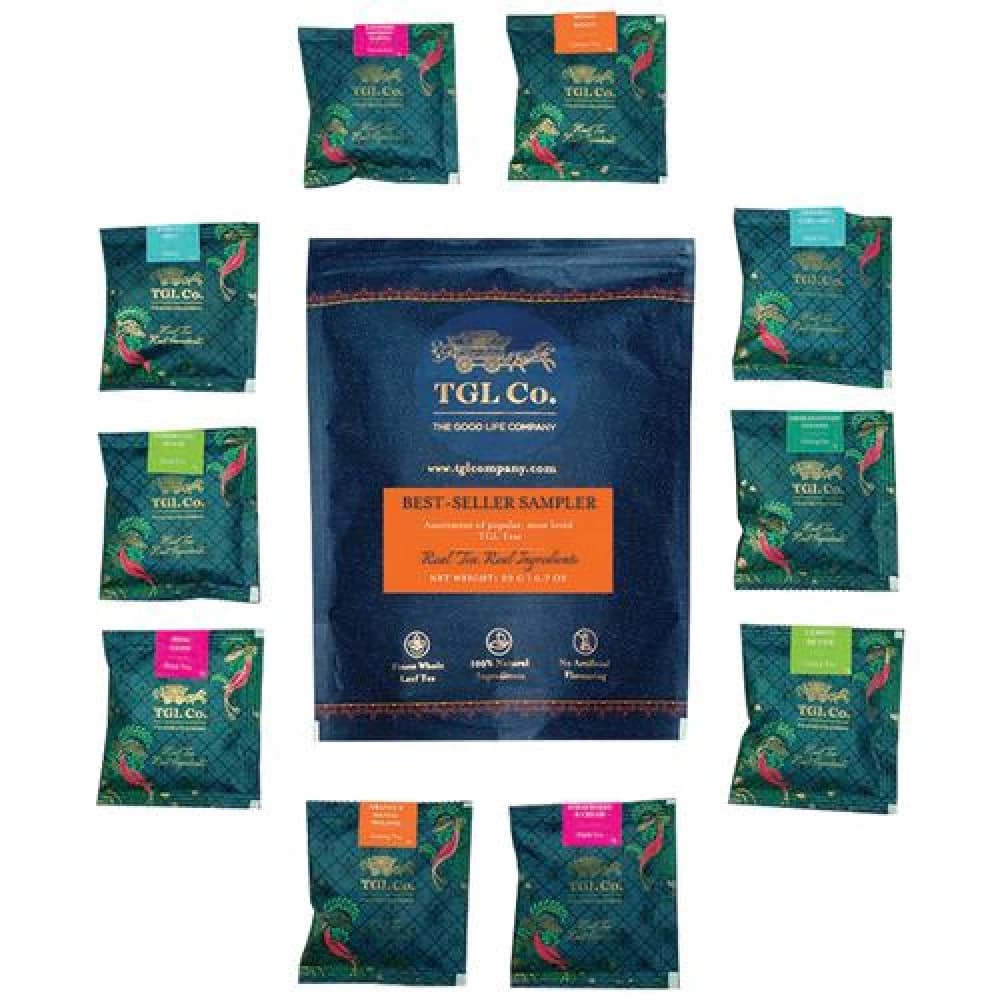 20 G 10 Bags X 2 G Each Tgl Co Best Seller Sampler Box Tea Bags Assortment ShopIndianProductsa