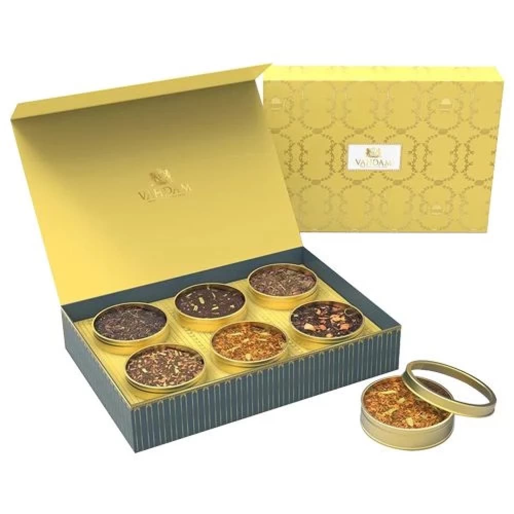 20 G Pack Of 6 Vahdam Glow Assorted Loose Leaf Tea ShopIndianProductsa