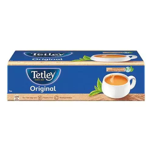 200 G 100 Bags X 17 G Each Tetley Black Tea Original ShopIndianProductsa