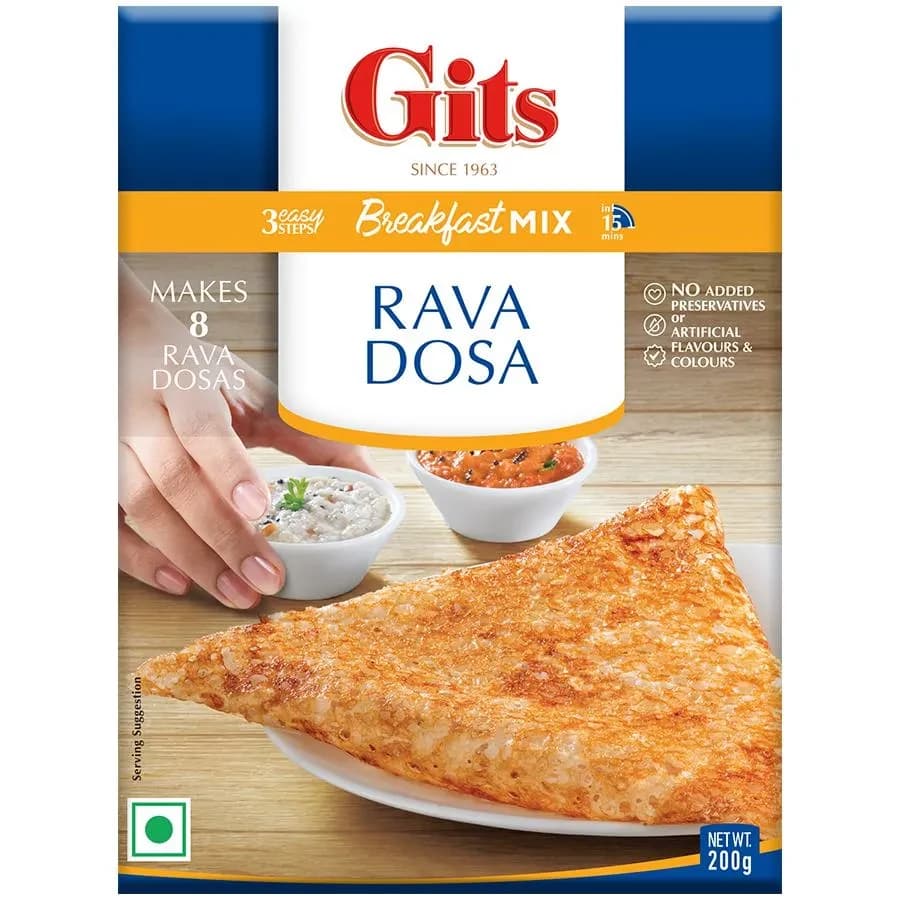 200 G Carton Gits Rava Dosa Breakfast Mix ShopIndianProductsa