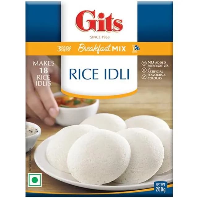 200 G Carton Gits Rice Idli Breakfast Mix ShopIndianProductsa