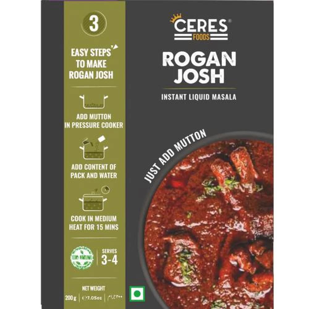 200 G Ceres Foods Kashmiri Rogan Josh Instant Liquid Masala Ready To Cook Indian Curry Cooking Paste ShopIndianProductsa