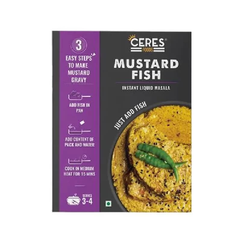200 G Ceres Foods Mustard Fish Instant Liquid Masala Fish Cooking Paste ShopIndianProductsa
