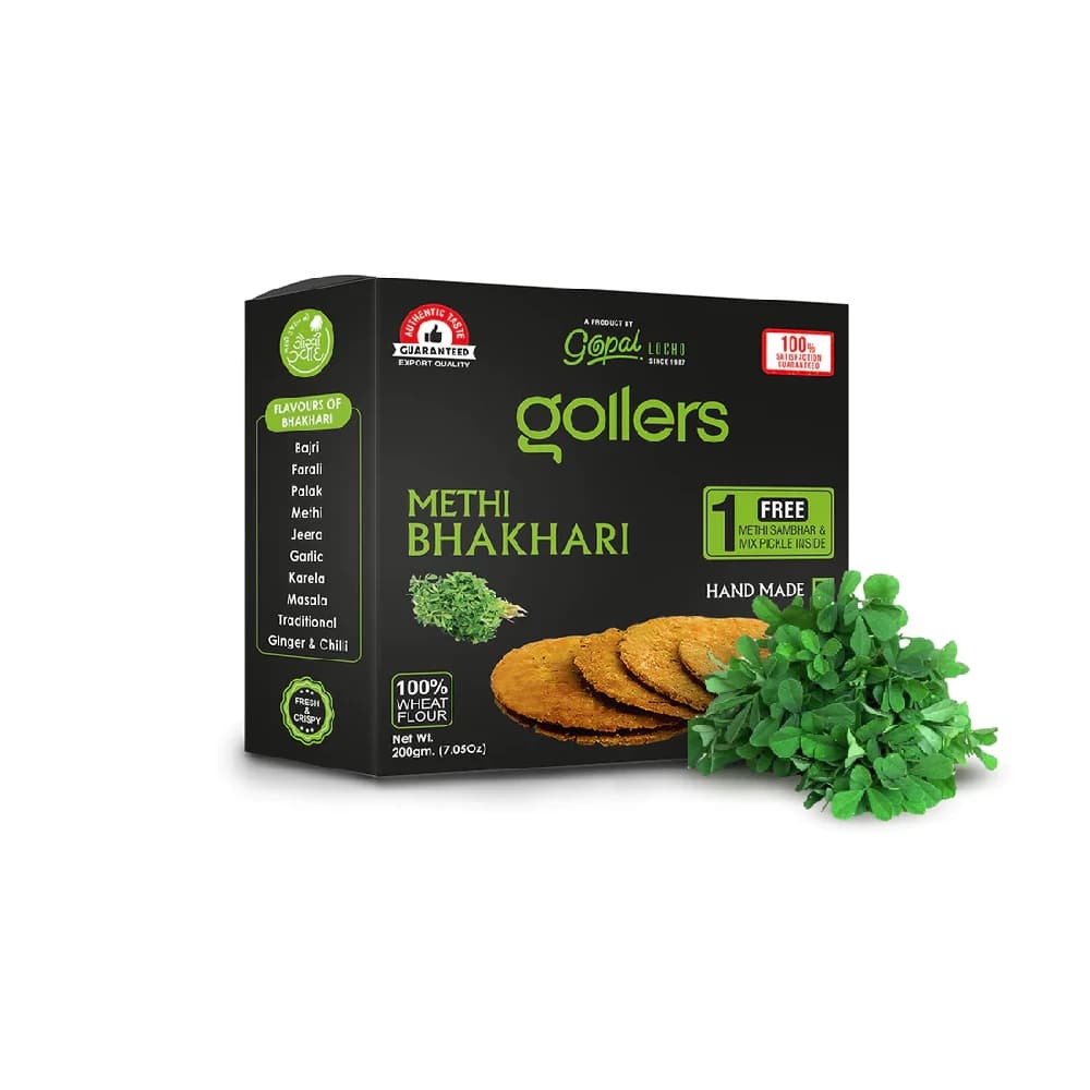 Gollers Methi Bhakhari — 200 g