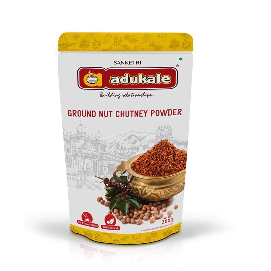 200 G Groundnut Chutney Powder Our Best Selling Peanut Chutney Powder Adukale ShopIndianProductsa