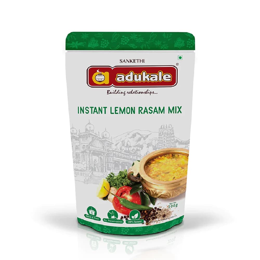 200 G Instant Lemon Rasam Readymade Rasam Within Minutes Adukale ShopIndianProductsa