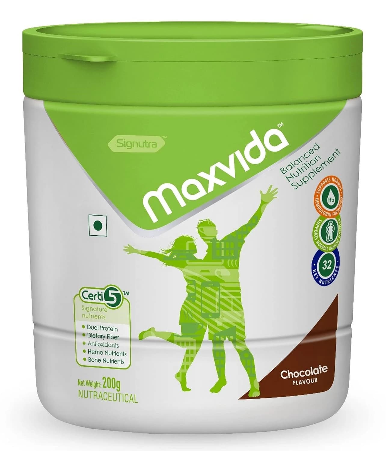 200 G Maxvida Balanced Nutrition Supplement Powder Chocolate Flavour ShopIndianProductsa