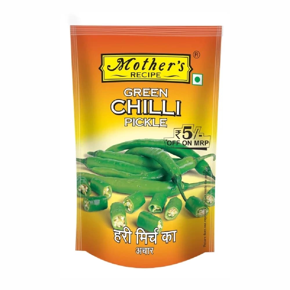 200 G Mothers Recipe Green Chilli Pickles ShopIndianProductsa