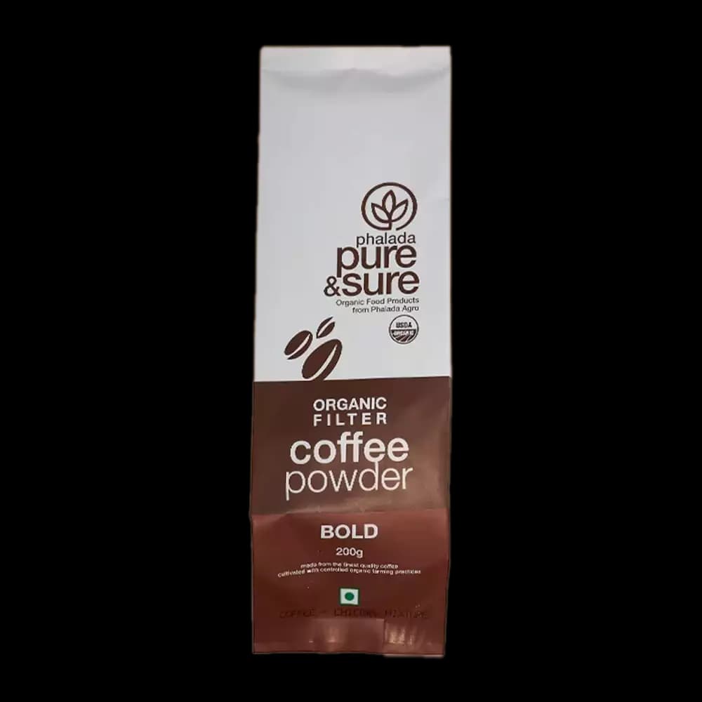 200 G Phalada Pure Sure Organic Filter Coffee Powder Bold ShopIndianProductsa