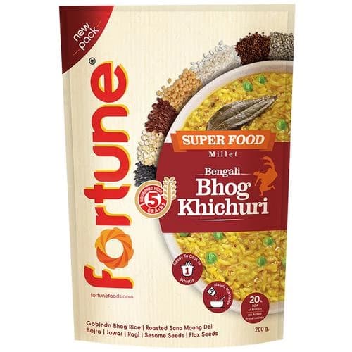 200 G Pouch Fortune Super Food Millet Bengali Bhog Khichuri Ready To Cook ShopIndianProductsa