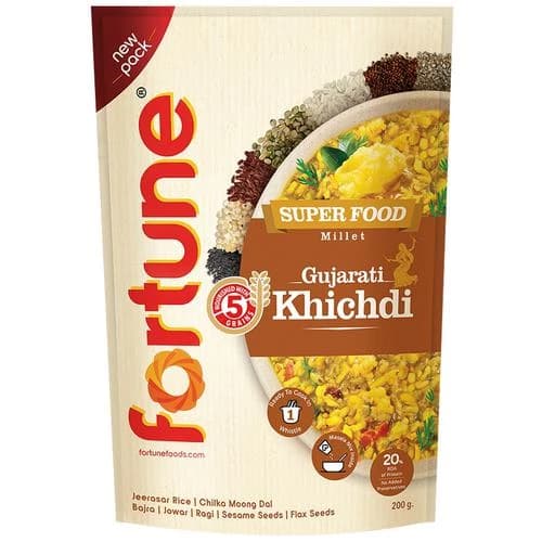 200 G Pouch Fortune Super Food Millet Gujarati Khichdi Ready To Cook ShopIndianProductsa