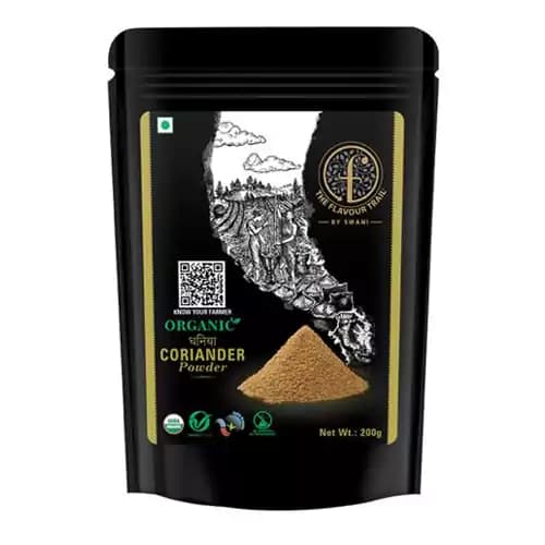 200 G The Flavour Trail By Swani Coriander Powder Organic Dhaniya ShopIndianProductsa