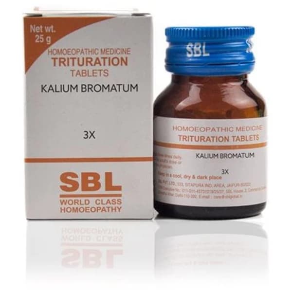 SBL Kalium Bromatum Trituration Tablet — 25 g / 3 X