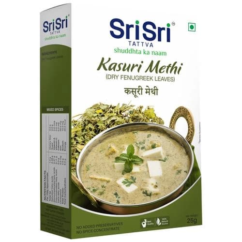 25 G Sri Sri Tattva Kasuri Methi ShopIndianProductsa