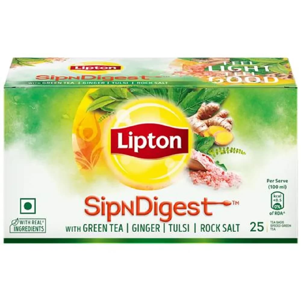 25 Pcs Lipton Sipndigest With Green Tea ShopIndianProductsa