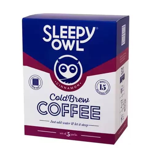 250 G 5 Bags X 50 G Each Sleepy Owl Cinnamon Cold Brew Packs ShopIndianProductsa