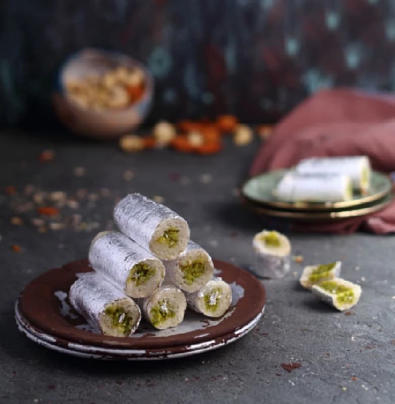 Almond House Kaju Pista Roll — 250 g
