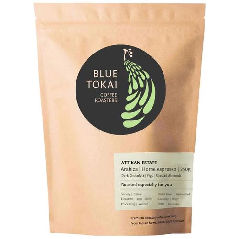 250 G Blue Tokai Attikan Estate Home Espresso Coffee 100Percent Arabica ShopIndianProductsa
