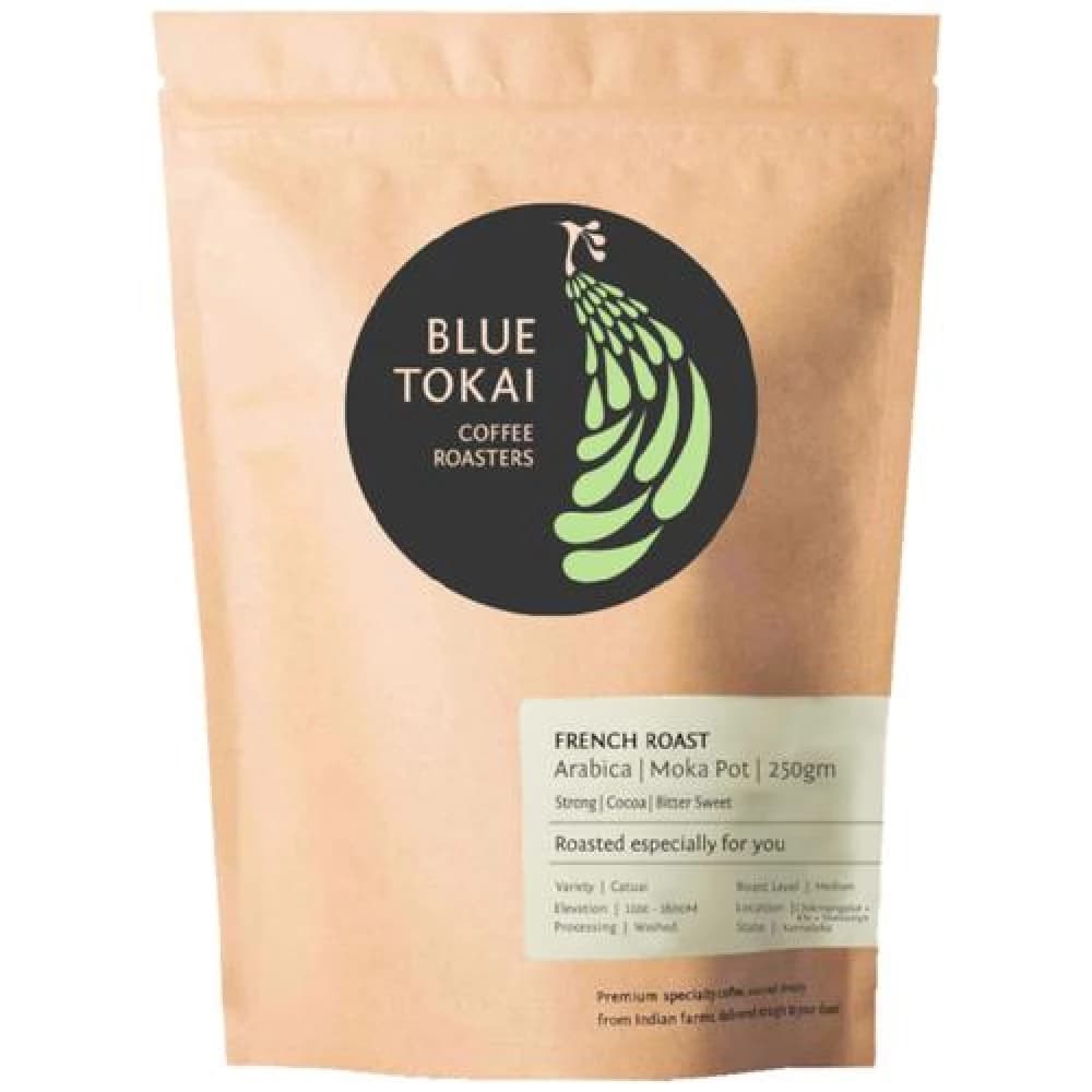 250 G Blue Tokai French Roast Moka Pot Coffee 100Percent Arabica ShopIndianProductsa