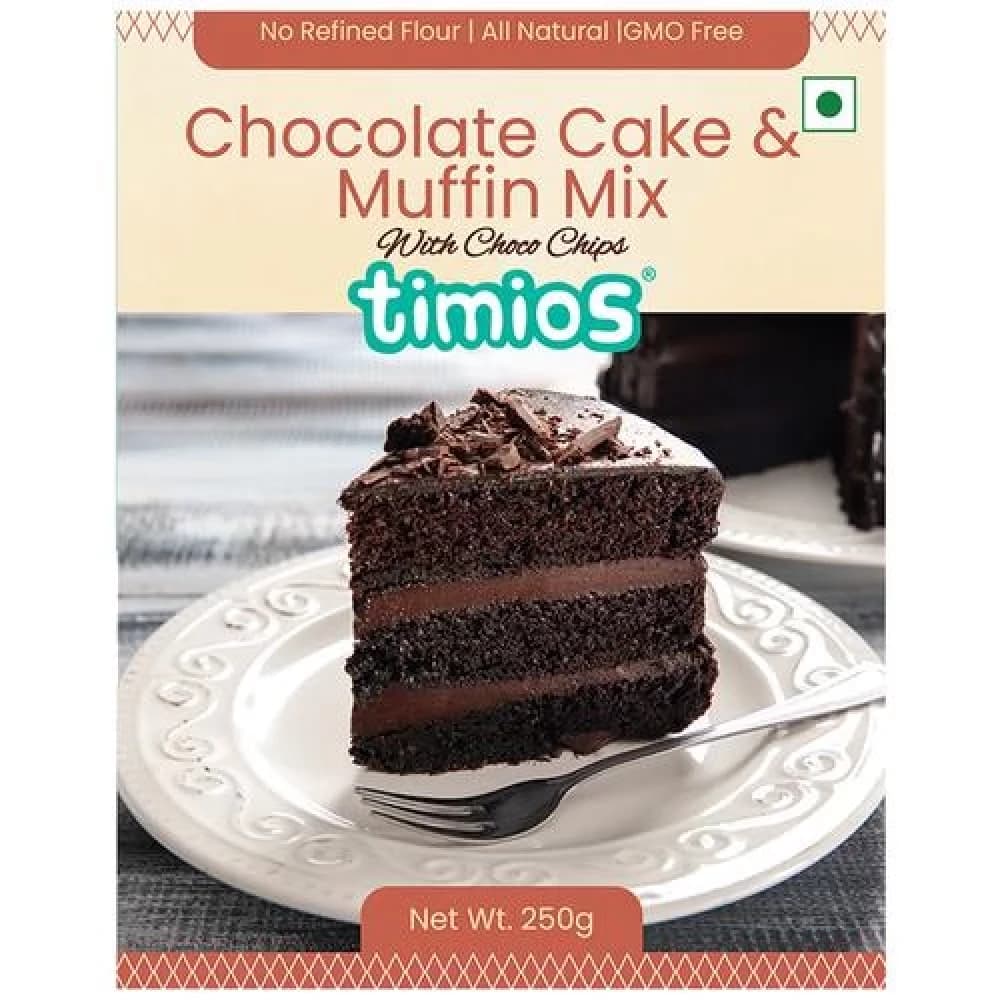 250 G Box Timios Chocolate Cake Muffin Mix Made With Multigrain ShopIndianProductsa