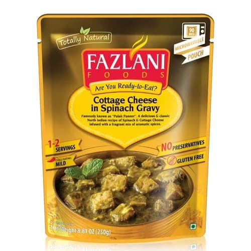 250 G Fazlani Foods Ready To Eat Palak Paneer ShopIndianProductsa