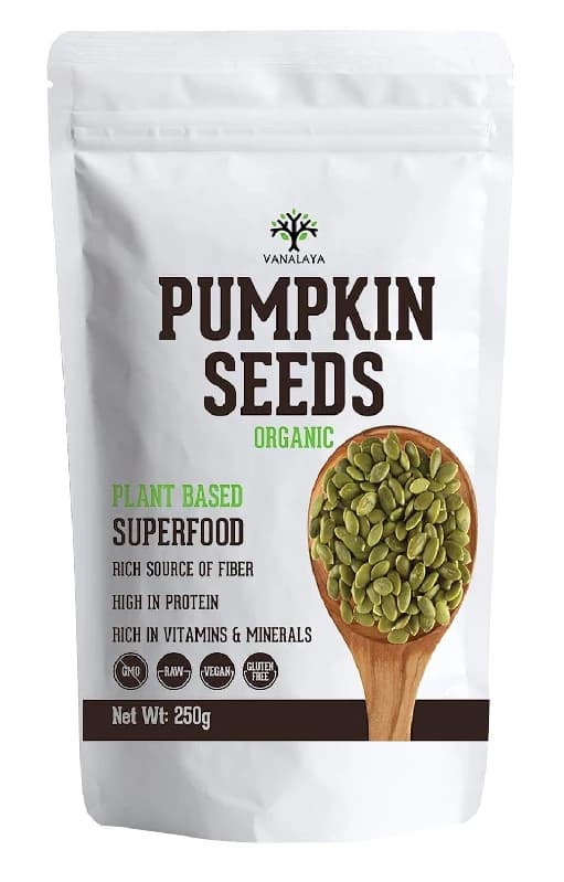 Vanalaya Organic Pumpkin Seeds — 250 g