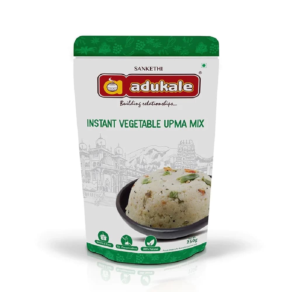 250 G Vegetable Upma Mix The Original Breakfast Adukale ShopIndianProductsa