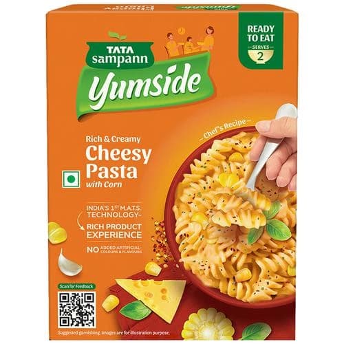 285 G Tata Sampann Yumside Cheesy Pasta With Corn Rich Creamy Ready To Eat Meal Serves 2 ShopIndianProductsa