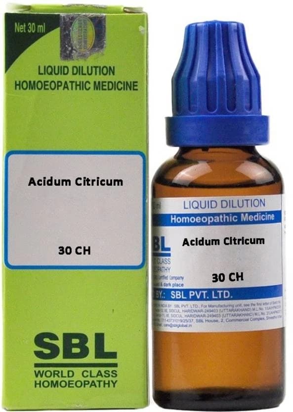 SBL Acidum Citricum Dilution — 30 CH / 30 ml
