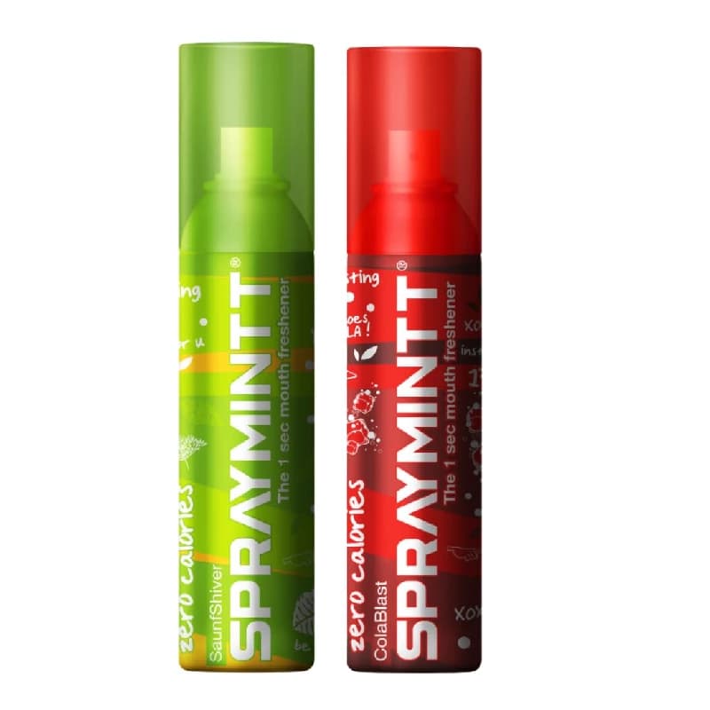Spraymintt Mouth Freshener Saunfshiver flavour & Colablast flavour — 2