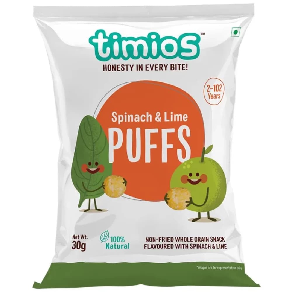 30 G Timios Puffs Spinach Lime ShopIndianProductsa