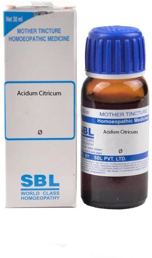SBL Acidum Citricum Mother Tincture Q — 30 ml