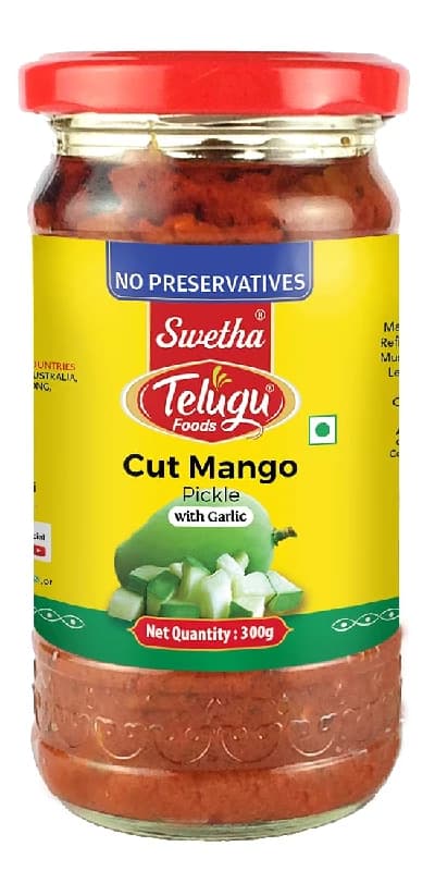 300 G Swetha Telugu Foods Cut Mango Pickle ShopIndianProductsa