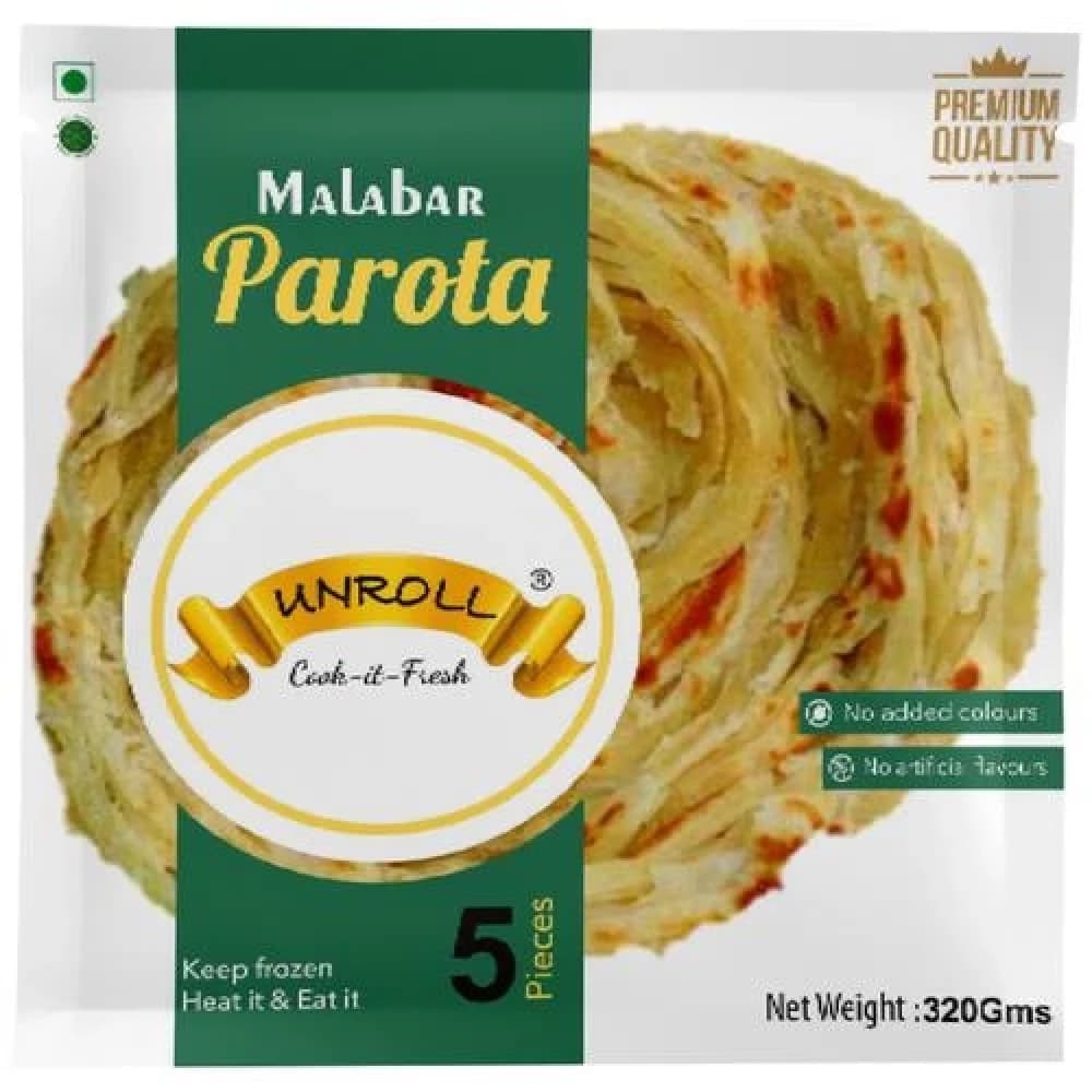 320 G 5 Pcs Unroll Malabar Parota Cook It Fresh ShopIndianProductsa