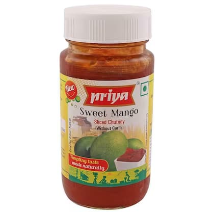 340 G Priya Sweet Mango Chutney Without Garlic ShopIndianProductsa
