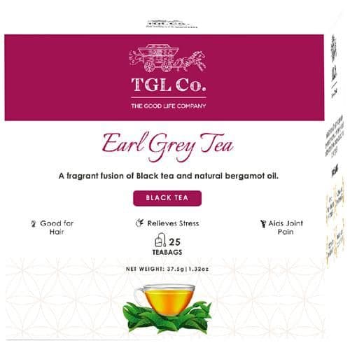 375 G 25 Bags X 15 G Each Tgl Co Earl Grey Black Tea Bags ShopIndianProductsa