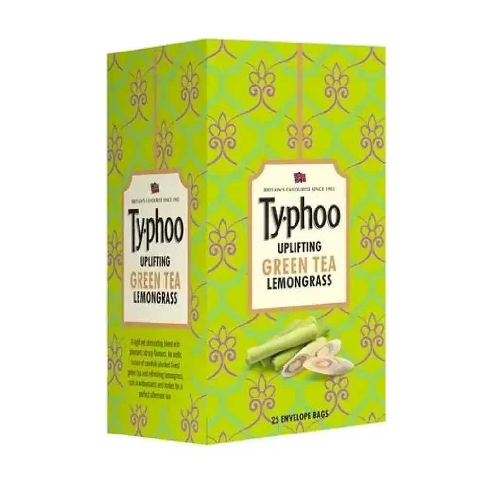 375 G 25 Bags X 15 G Each Typhoo Green Tea Lemon Grass ShopIndianProductsa