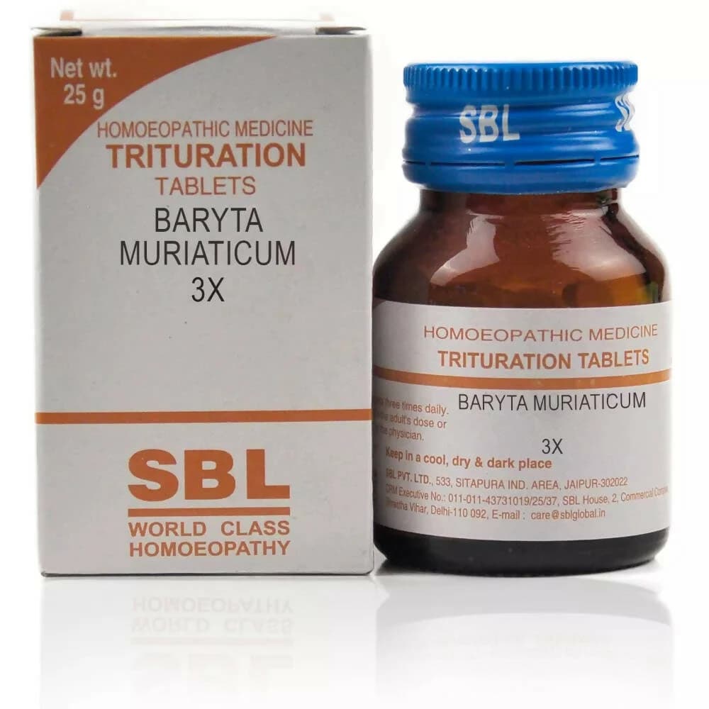 SBL Baryta Muriaticum Trituration Tablet — 3 X / 25 g