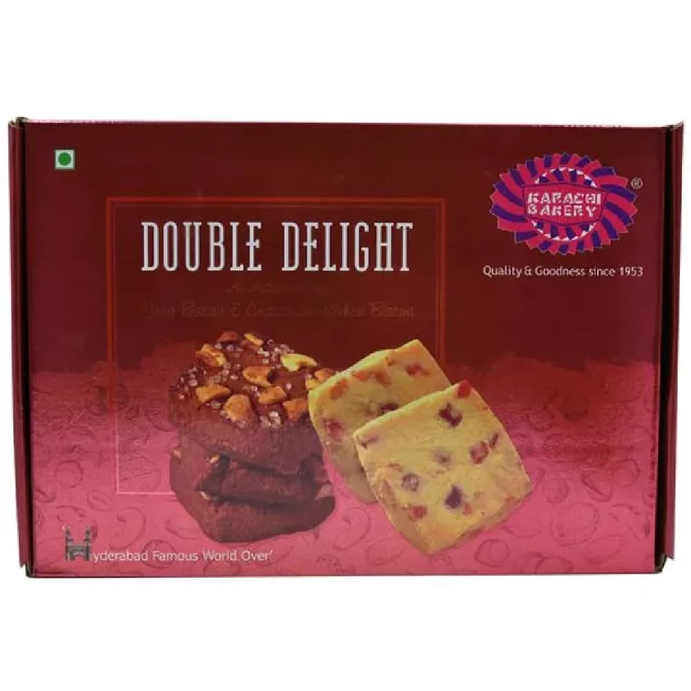 400 G Karachi Bakery Double Delight Fruit Biscuit With Cashew ShopIndianProductsa