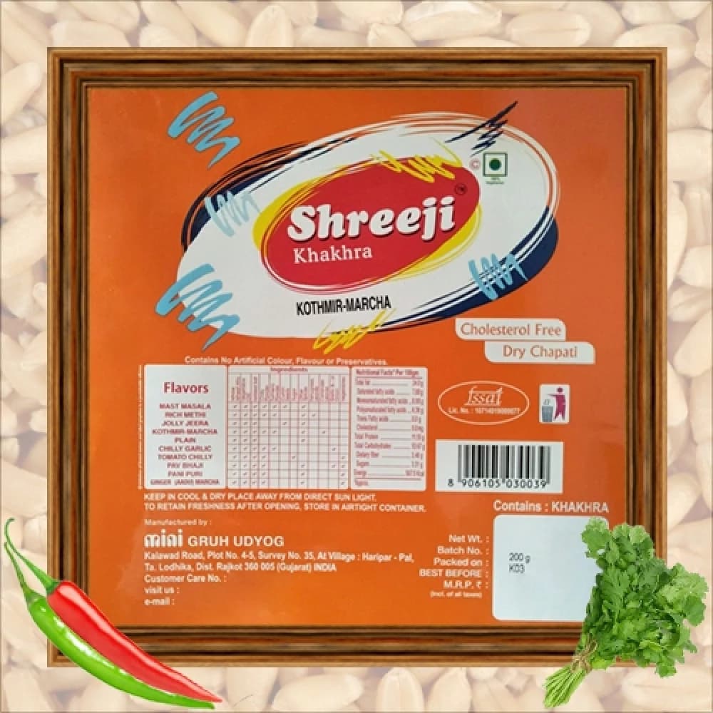 Shreeji Khakra Kothmir Marcha Khakhra — 400 g