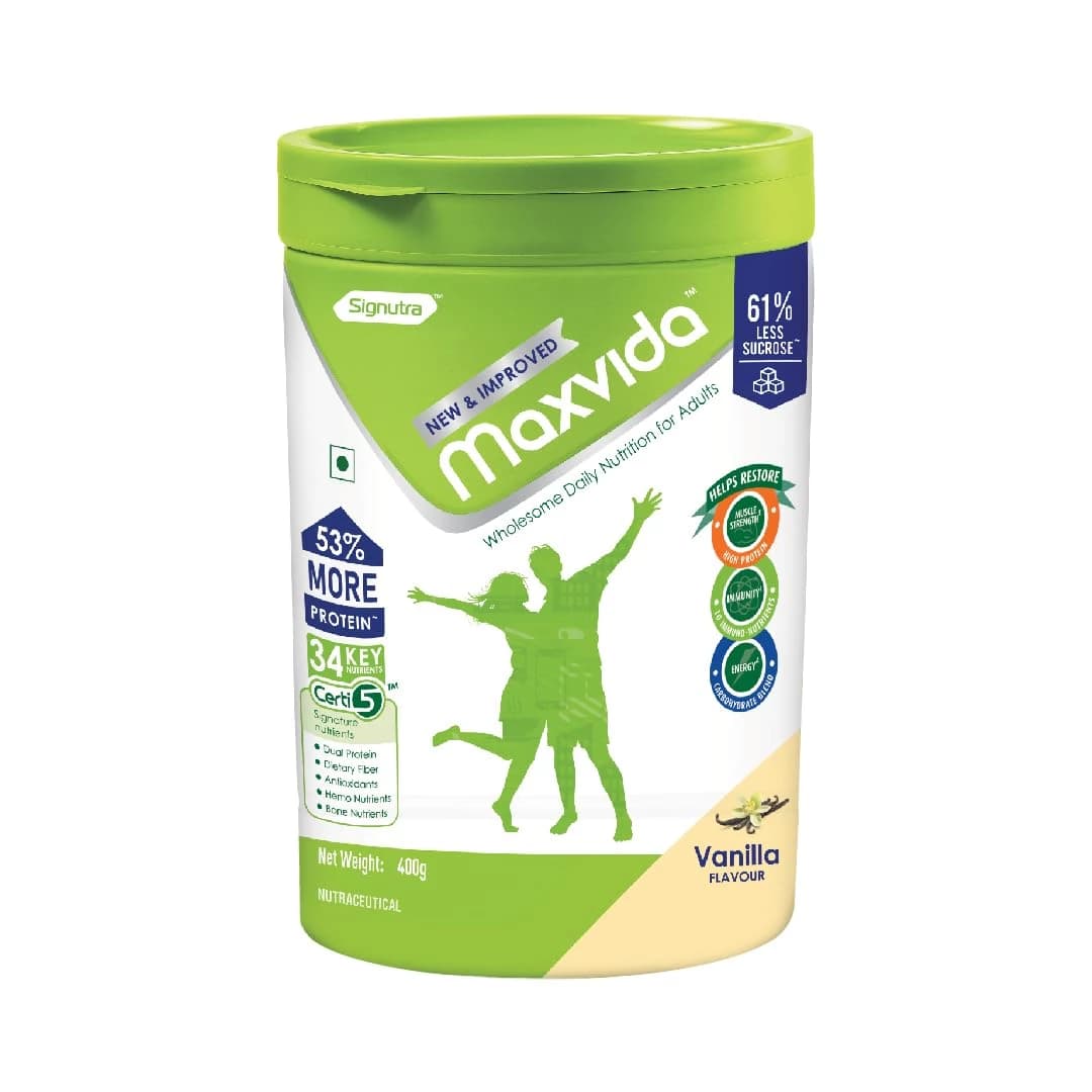 400 G Maxvida Wholesome Daily Nutrition Drink Vanilla Flavour ShopIndianProductsa